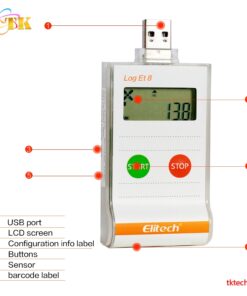 Đầu USB Nhiệt kế thực phẩm Elitech LogEt8