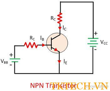 Sơ đồ mạch của Transistor NPN