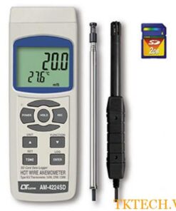Máy đo tốc độ gió, lưu lượng gió, độ ẩm, nhiệt độ Lutron AM-4224SD